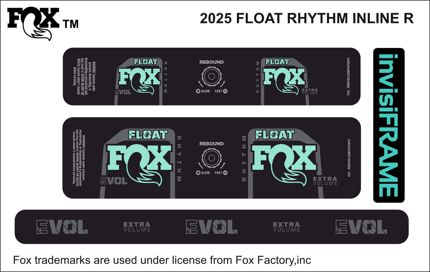 Fox Float Rhythm inline R 2025 decal