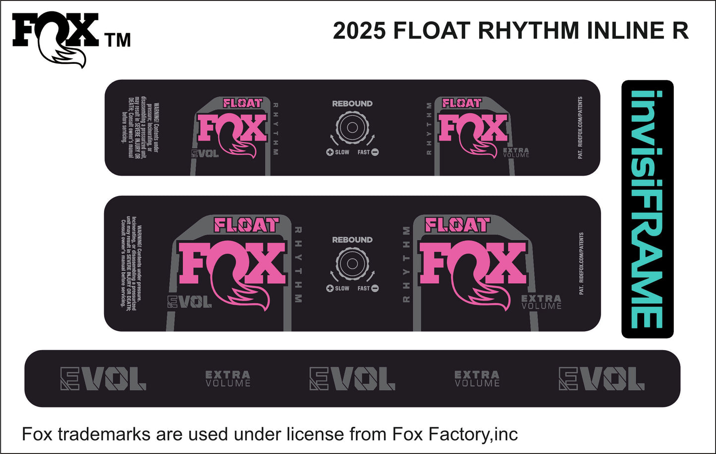 Fox Float Rhythm inline R 2025 decal