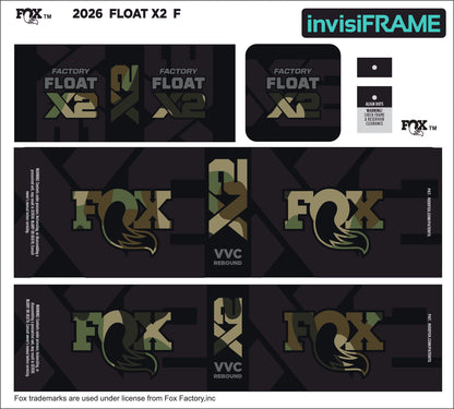 Fox Float X2 Factory 2026 Decals