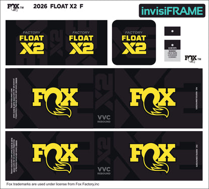 Fox Float X2 Factory 2026 Decals