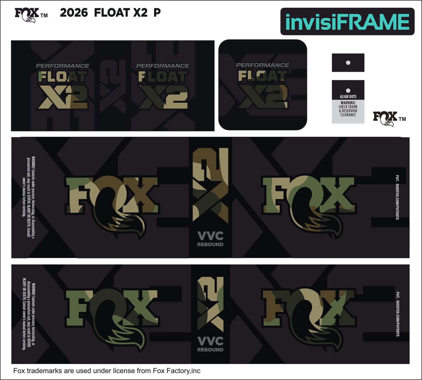 Fox Float X2 Performance 2026 Decals