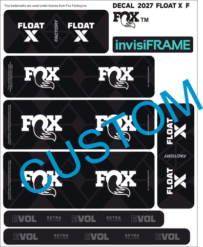 Fox Float X Factory 2027 Decals