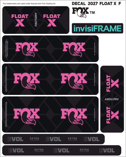 Fox Float X Factory 2027 Decals