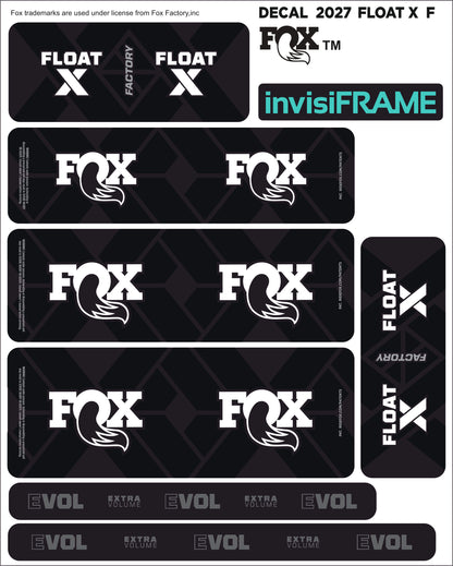 Fox Float X Factory 2027 Decals