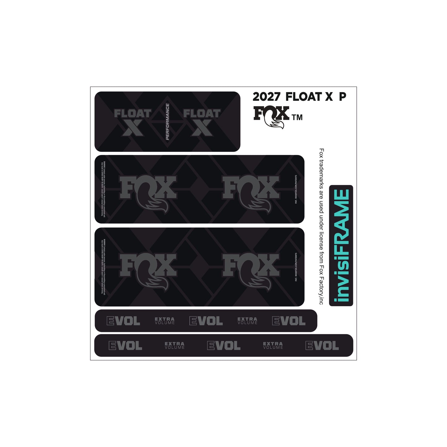 Fox Float X Performance 2027 Decals