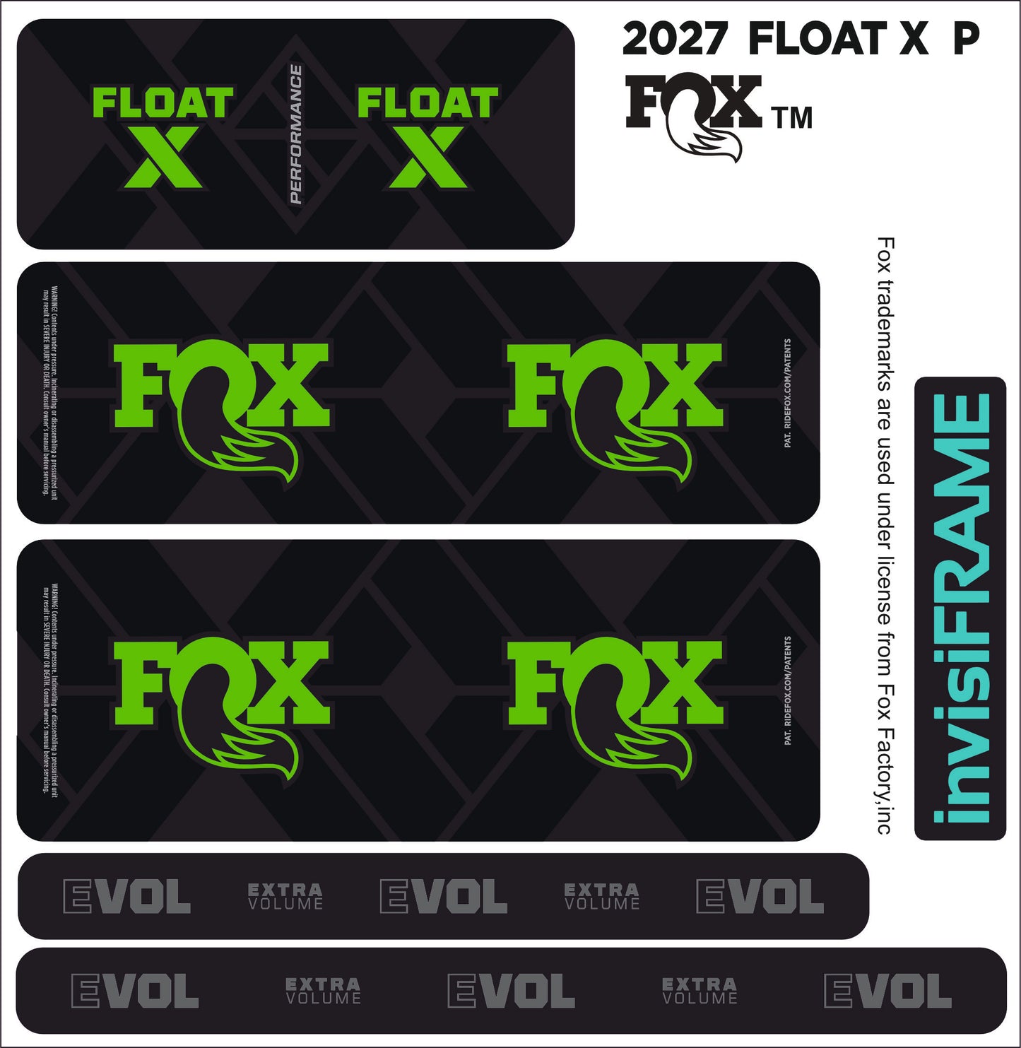 Fox Float X Performance 2027 Decals