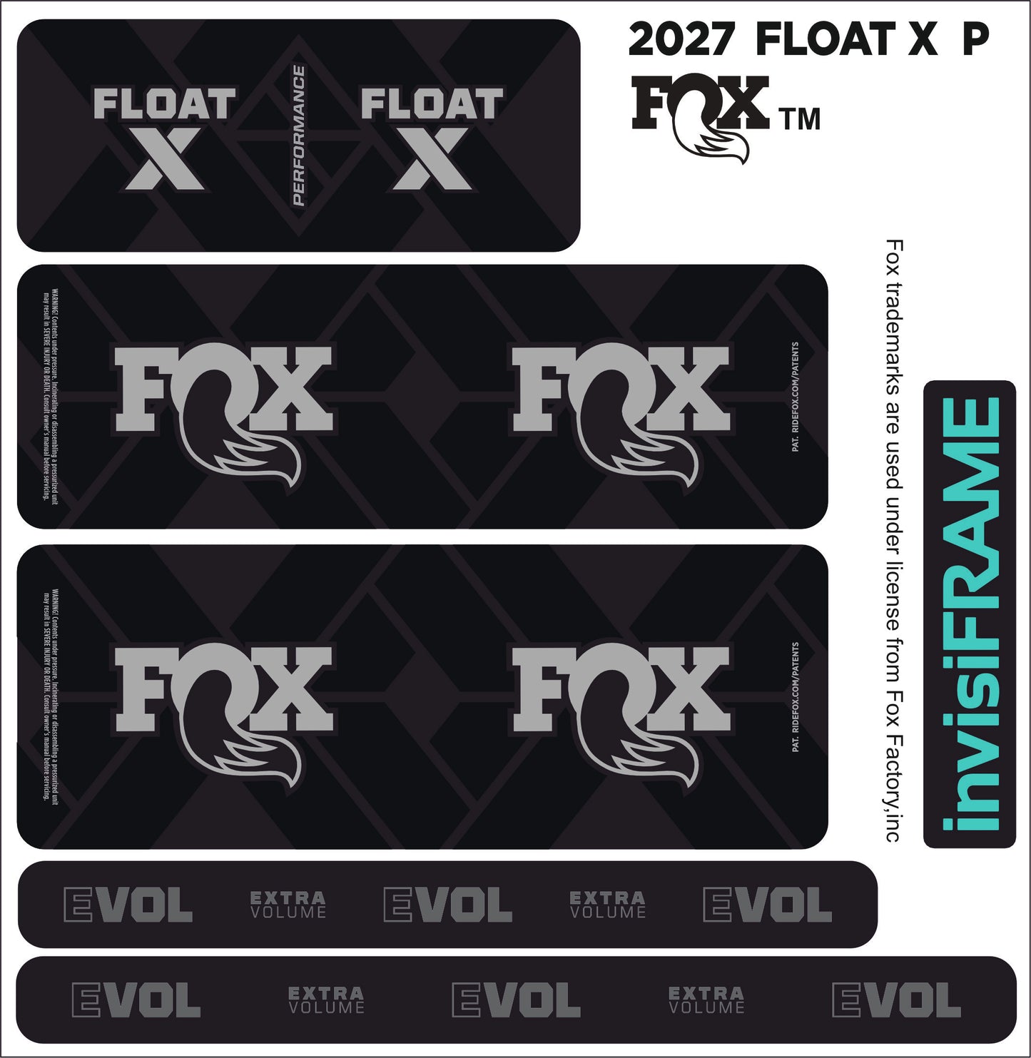 Fox Float X Performance 2027 Decals