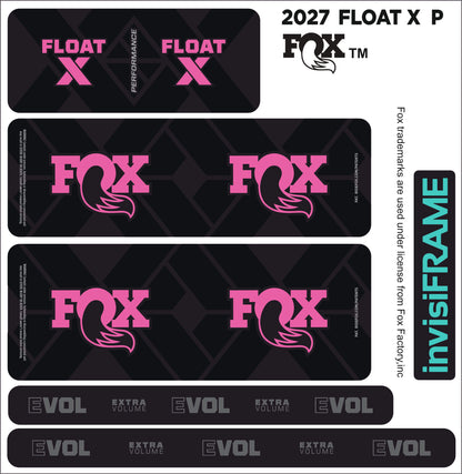 Fox Float X Performance 2027 Decals