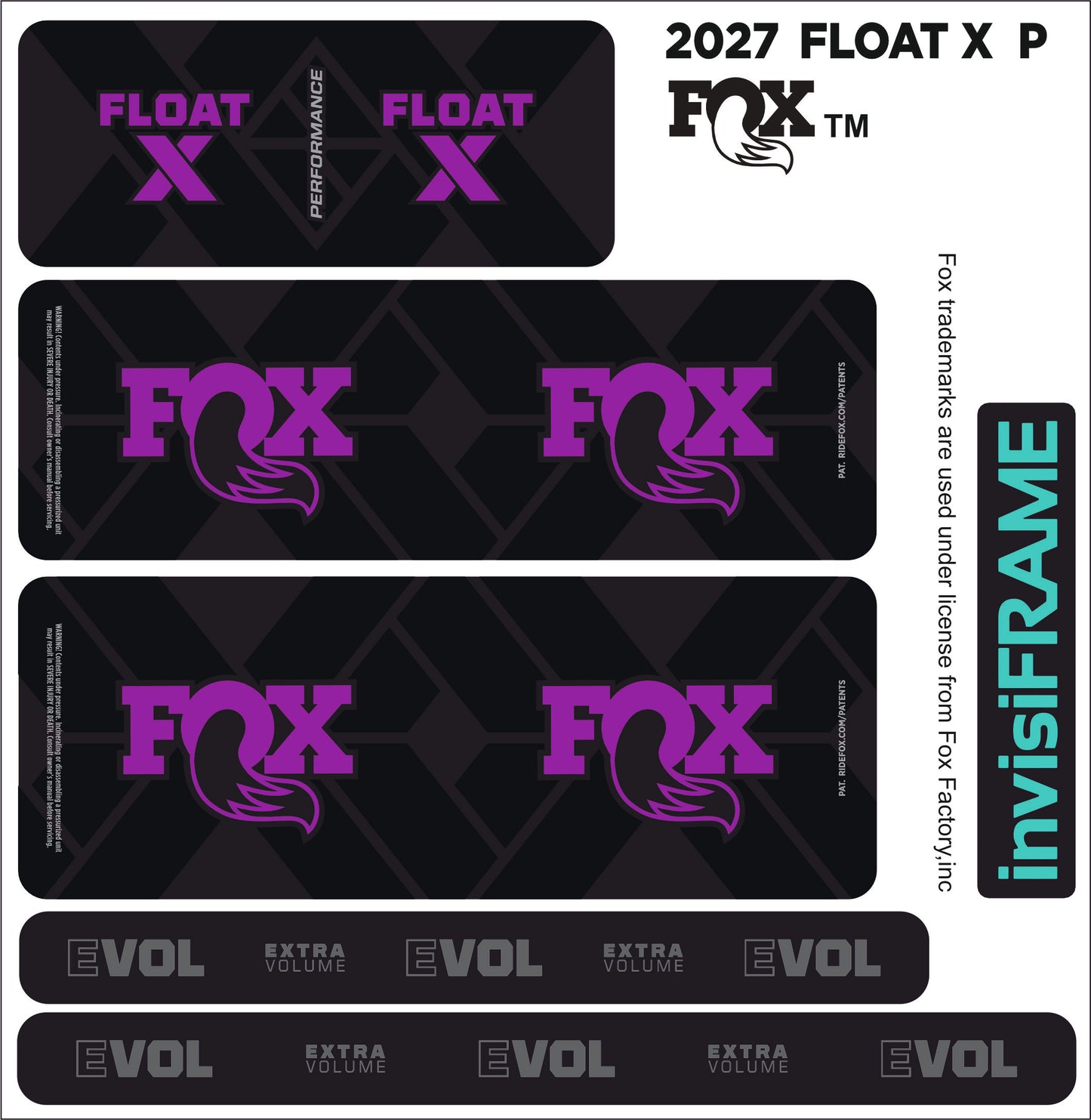 Fox Float X Performance 2027 Decals