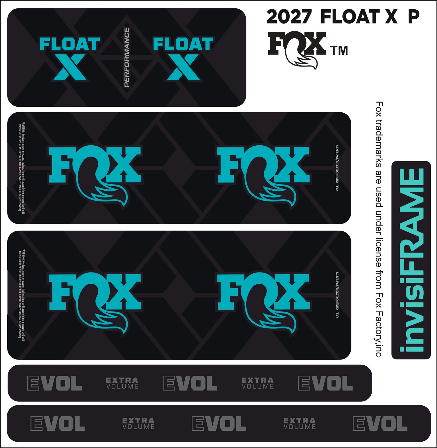 Fox Float X Performance 2027 Decals