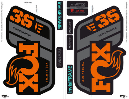 Fox 36 performance 2021 E Bike Decals