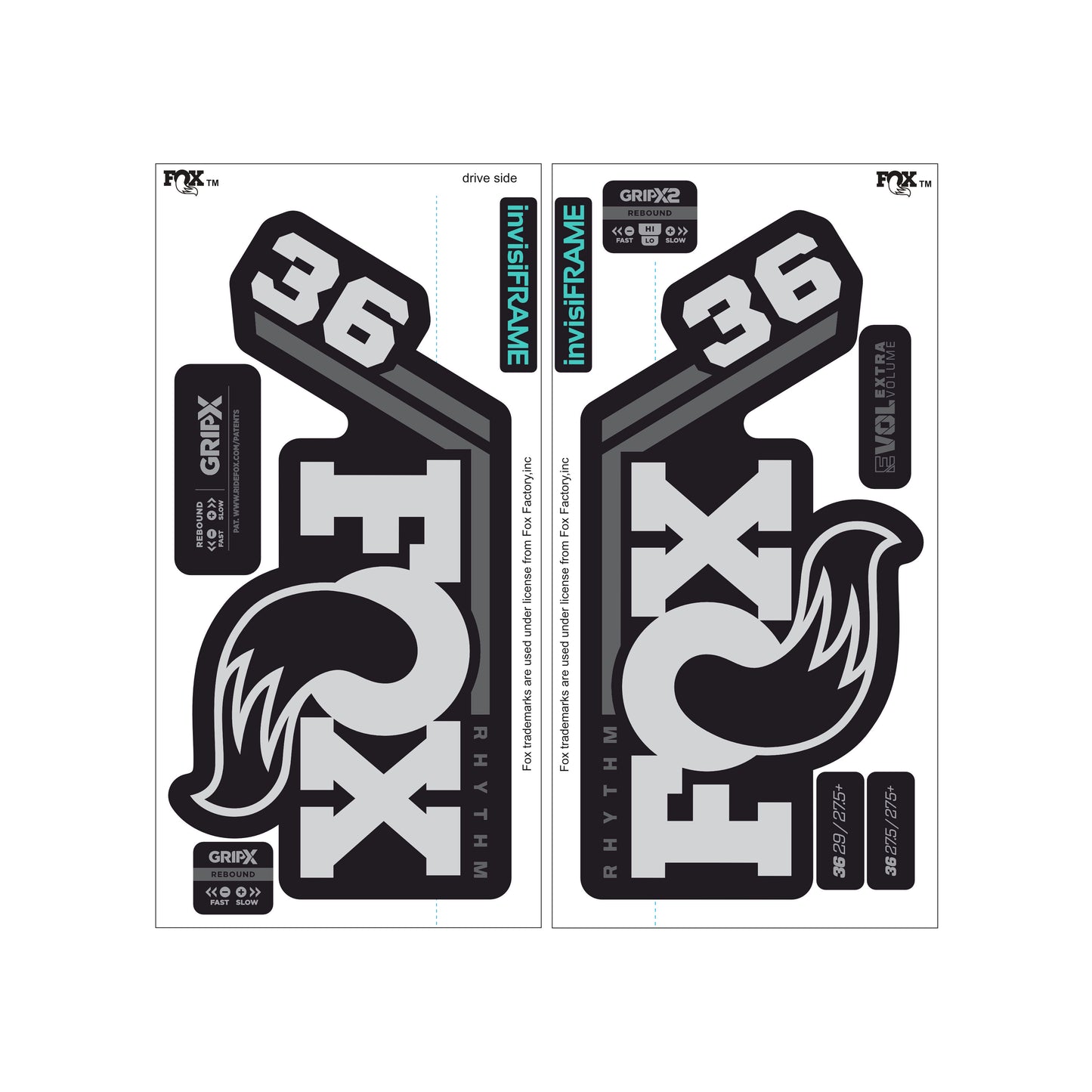 Fox 36 Rhythm 2027 Decals