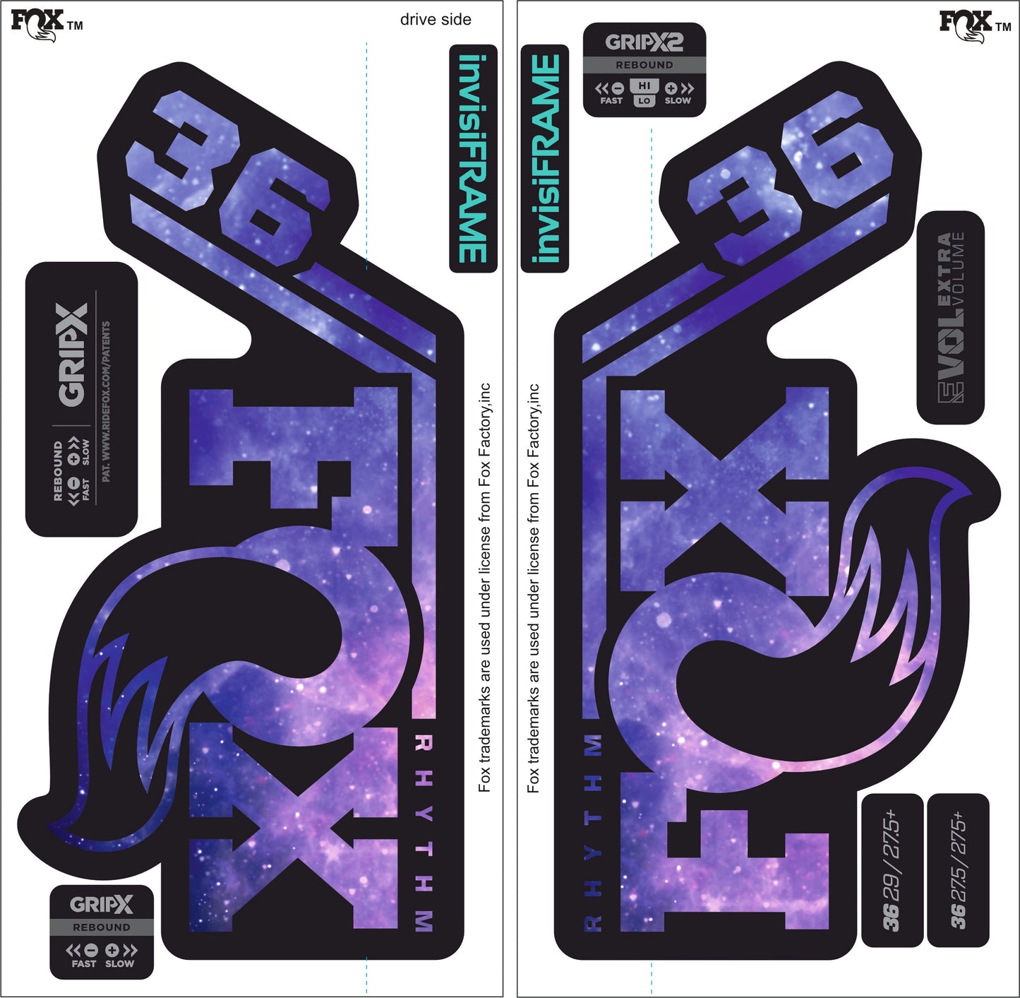 Fox 36 Rhythm 2027 Decals