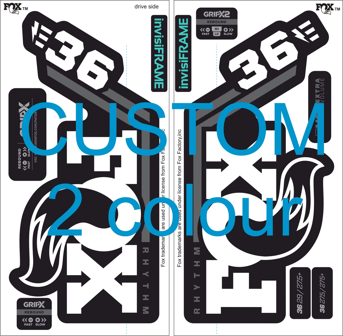 Fox 36 Rhythm E BIKE 2027 Decals