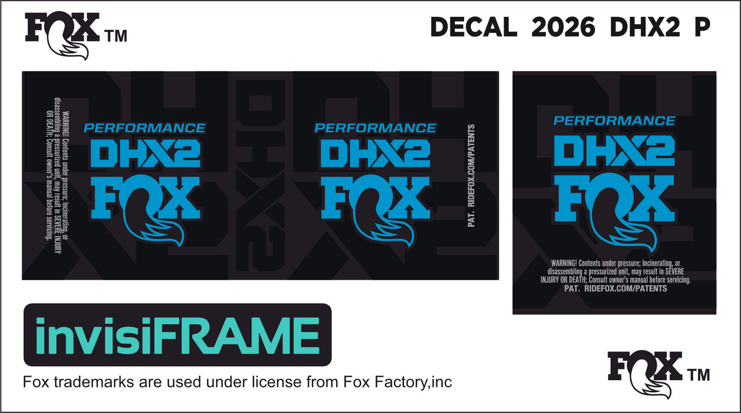 Fox DHX2 Performance 2026 Decals