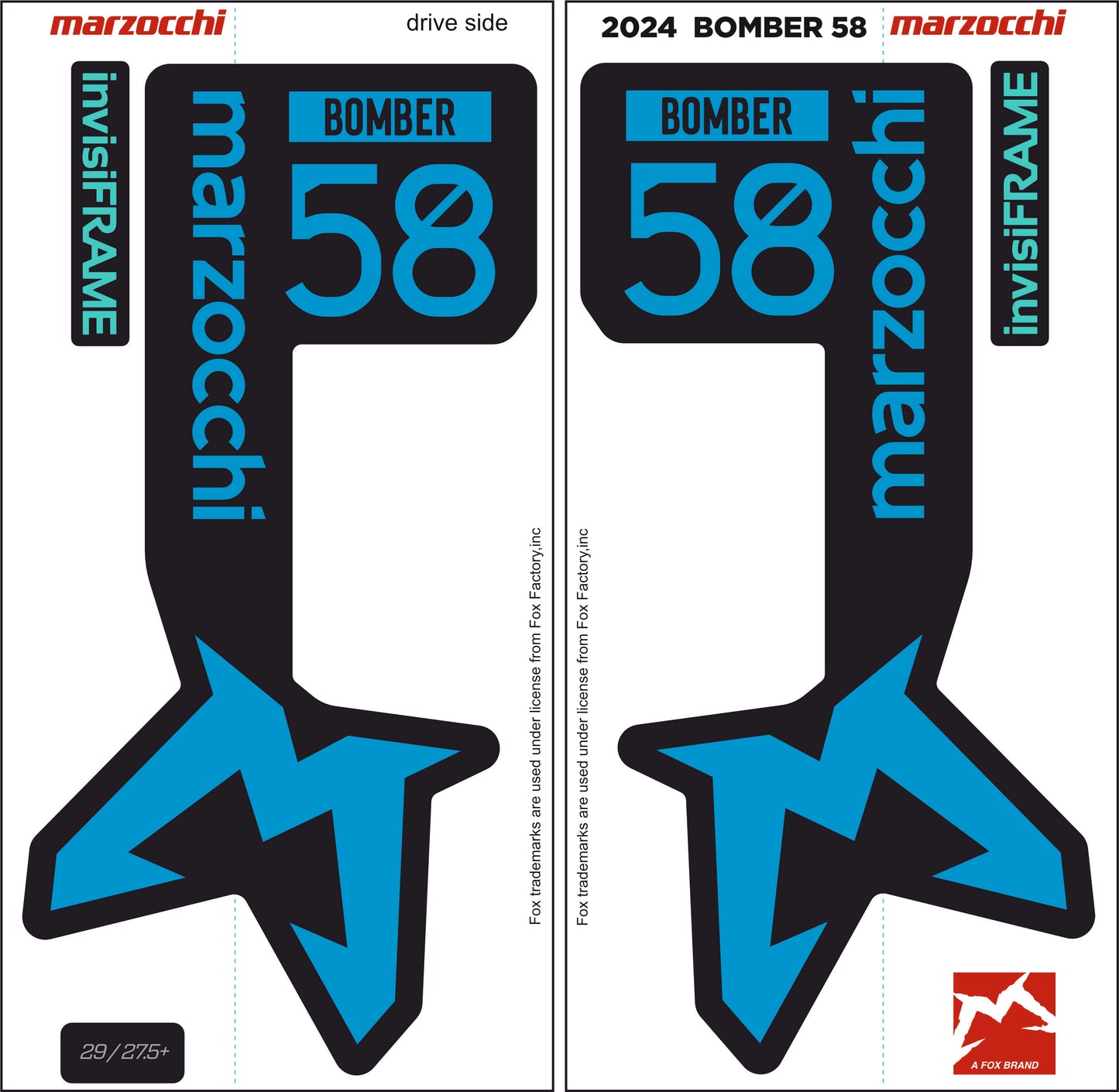 Marzocchi Bomber 58 2024 Decals