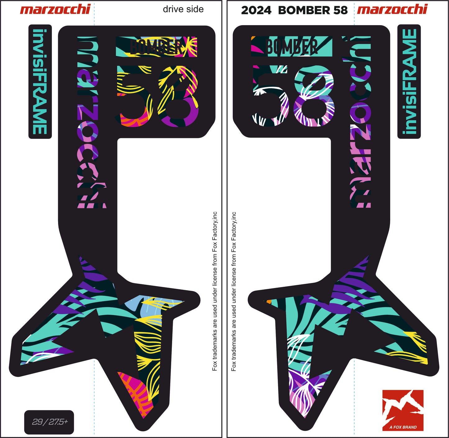 Marzocchi Bomber 58 2024 Decals