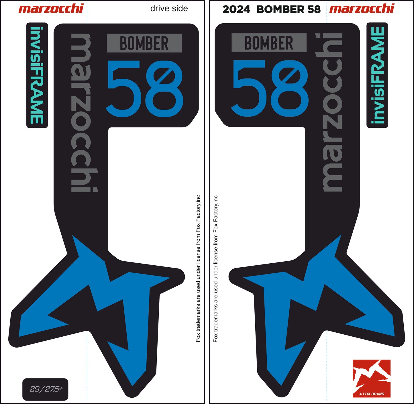 Marzocchi Bomber 58 2024 Decals