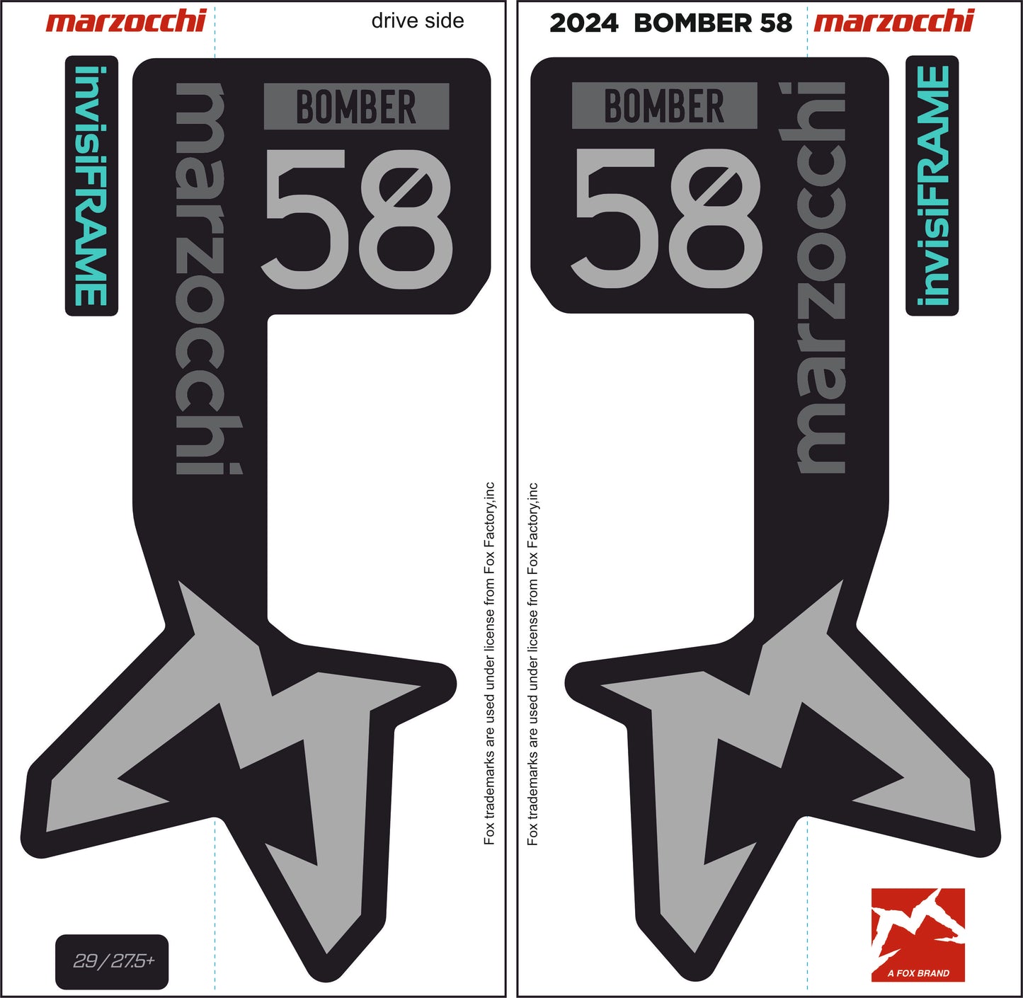 Marzocchi Bomber 58 2024 Decals