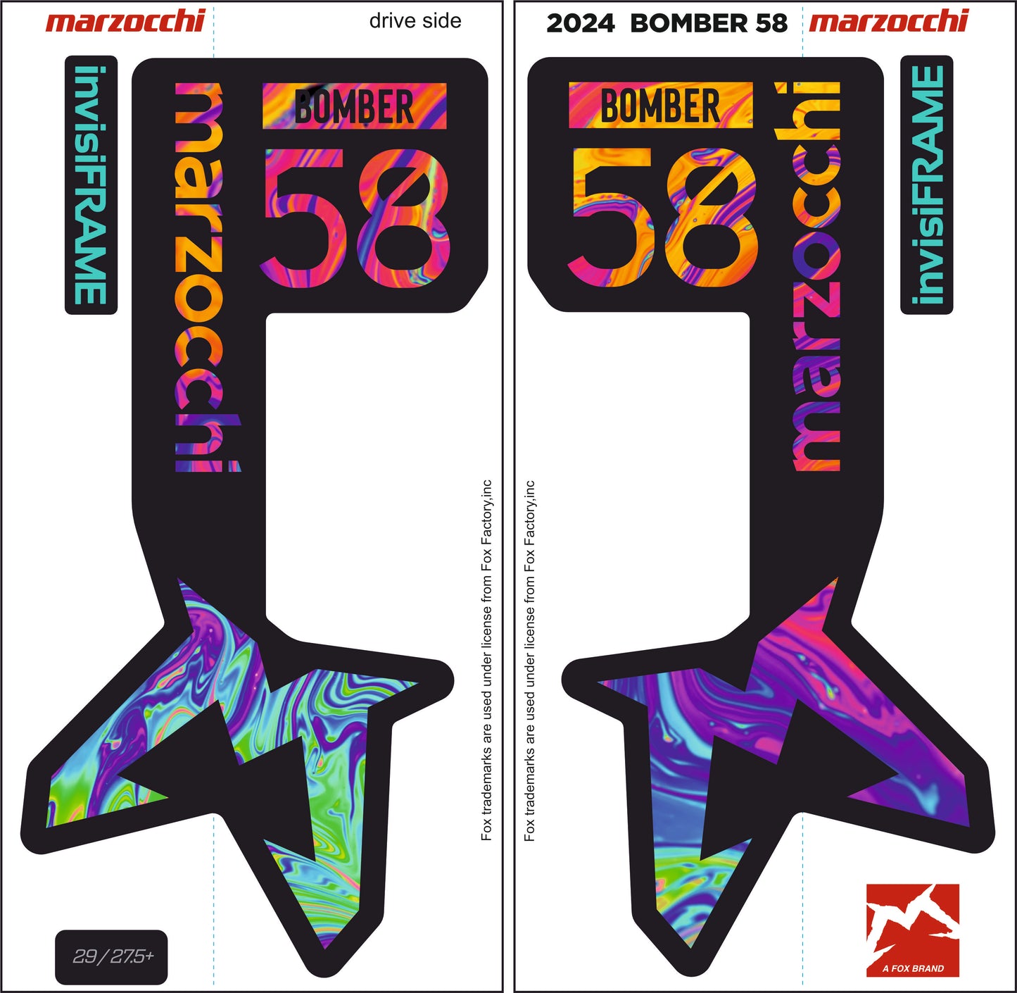 Marzocchi Bomber 58 2024 Decals
