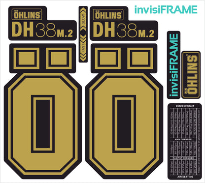 Ohlins DH38 M.2 Fork Decals 2025