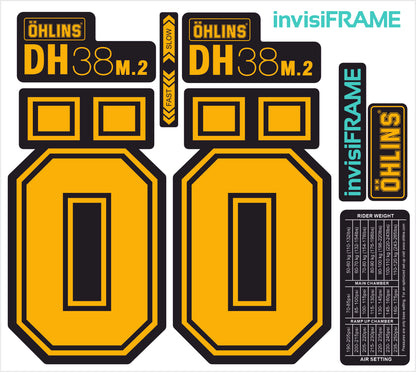 Ohlins DH38 M.2 Fork Decals 2025