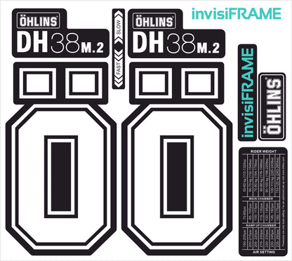 Ohlins DH38 M.2 Fork Decals 2025