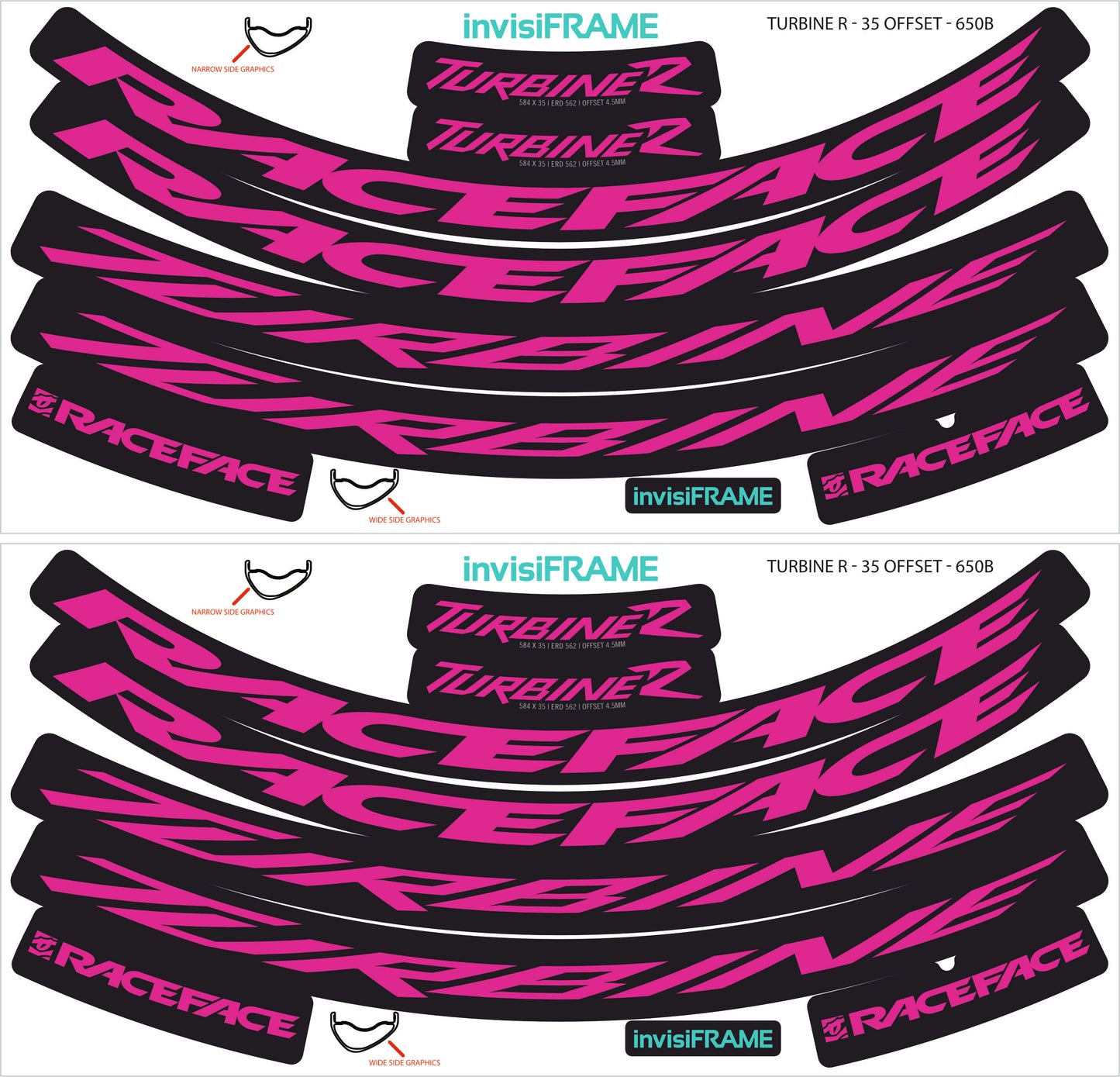 Raceface Turbine R Offset 27.5 Decals