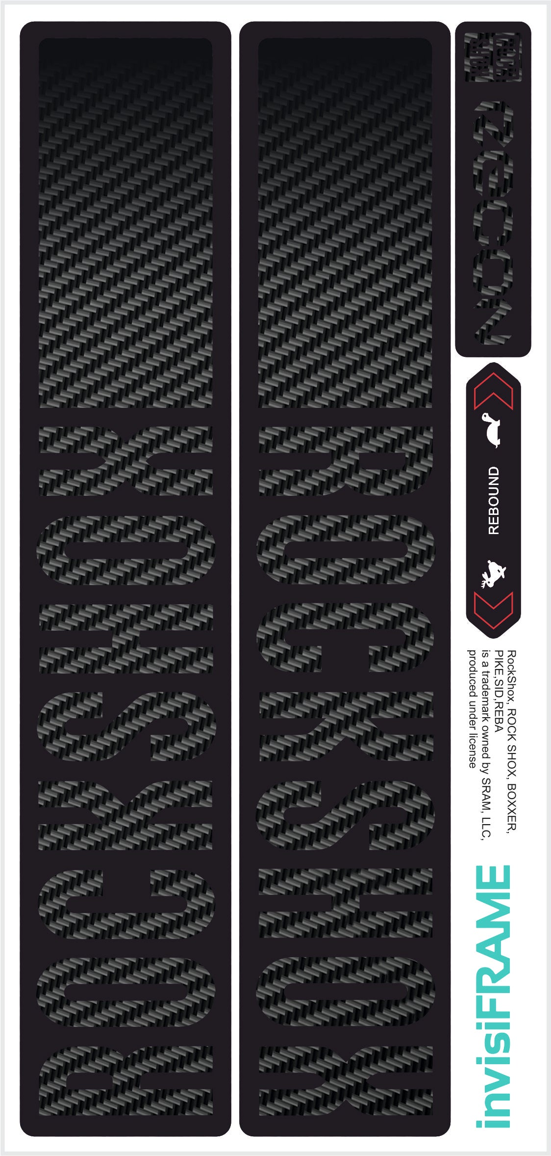 Rock Shox Recon Gold Silver Boost 2023 Decals