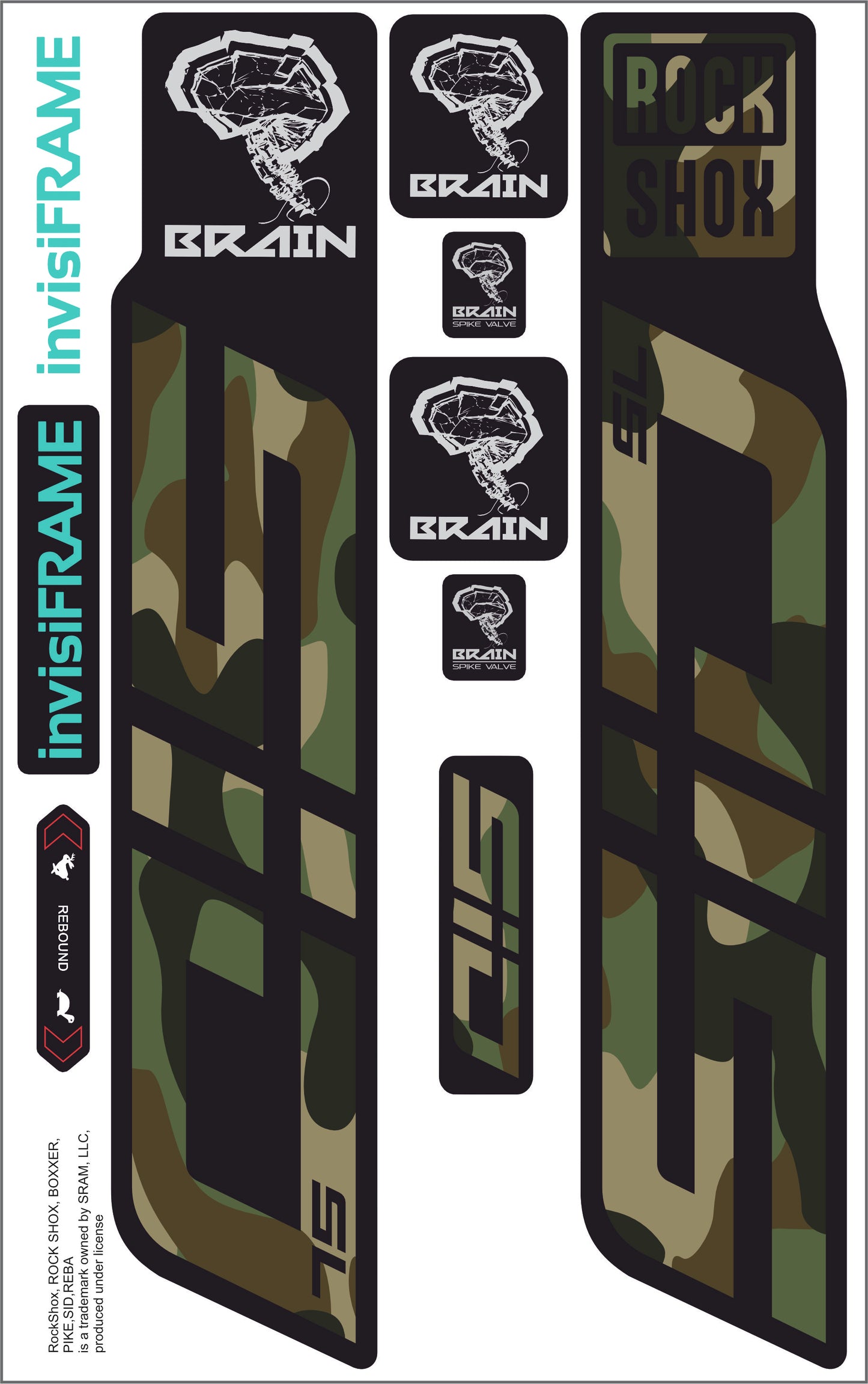 Rock Shox SID SL BRAIN 2025 Decals