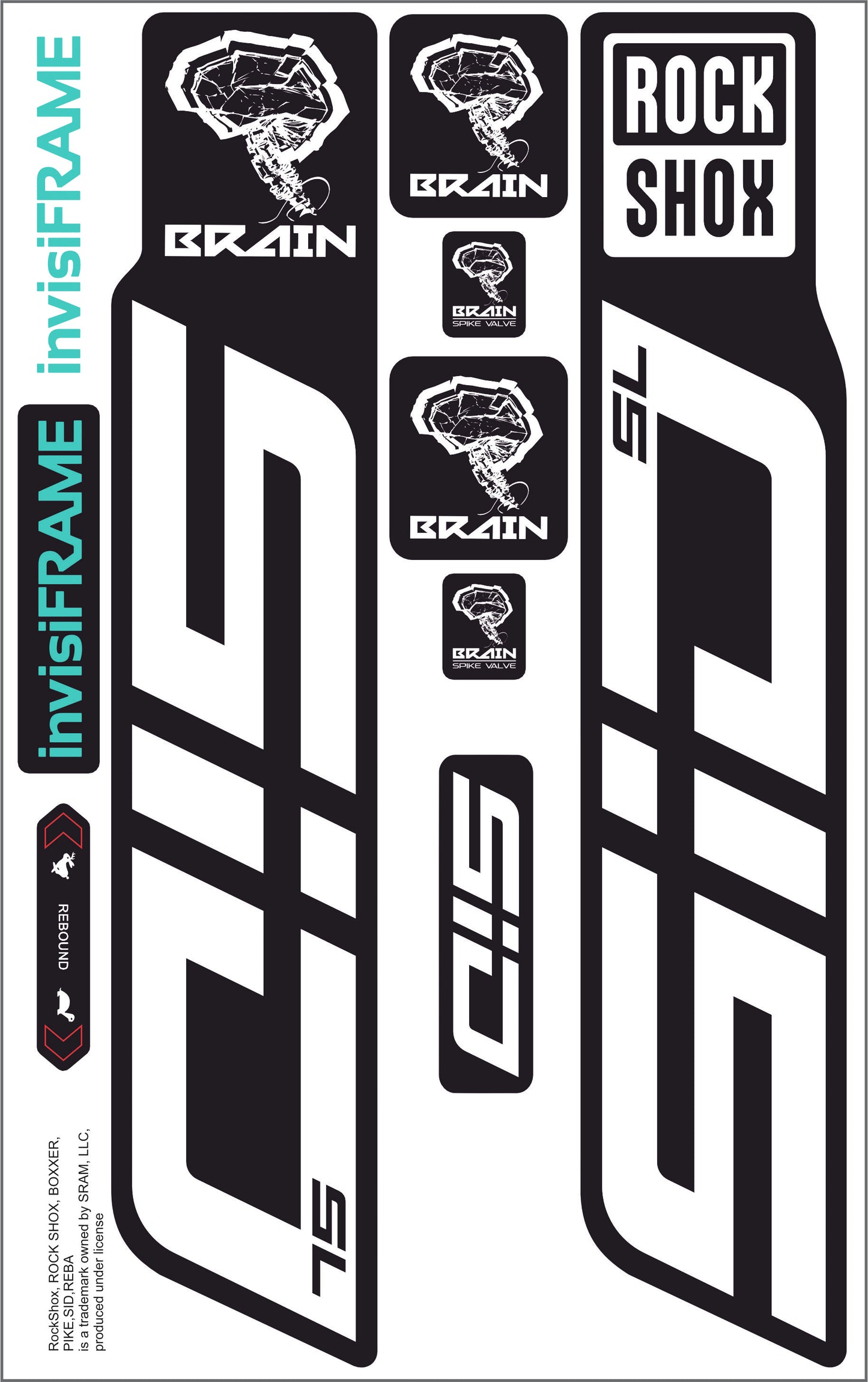 Rock Shox SID SL BRAIN 2025 Decals