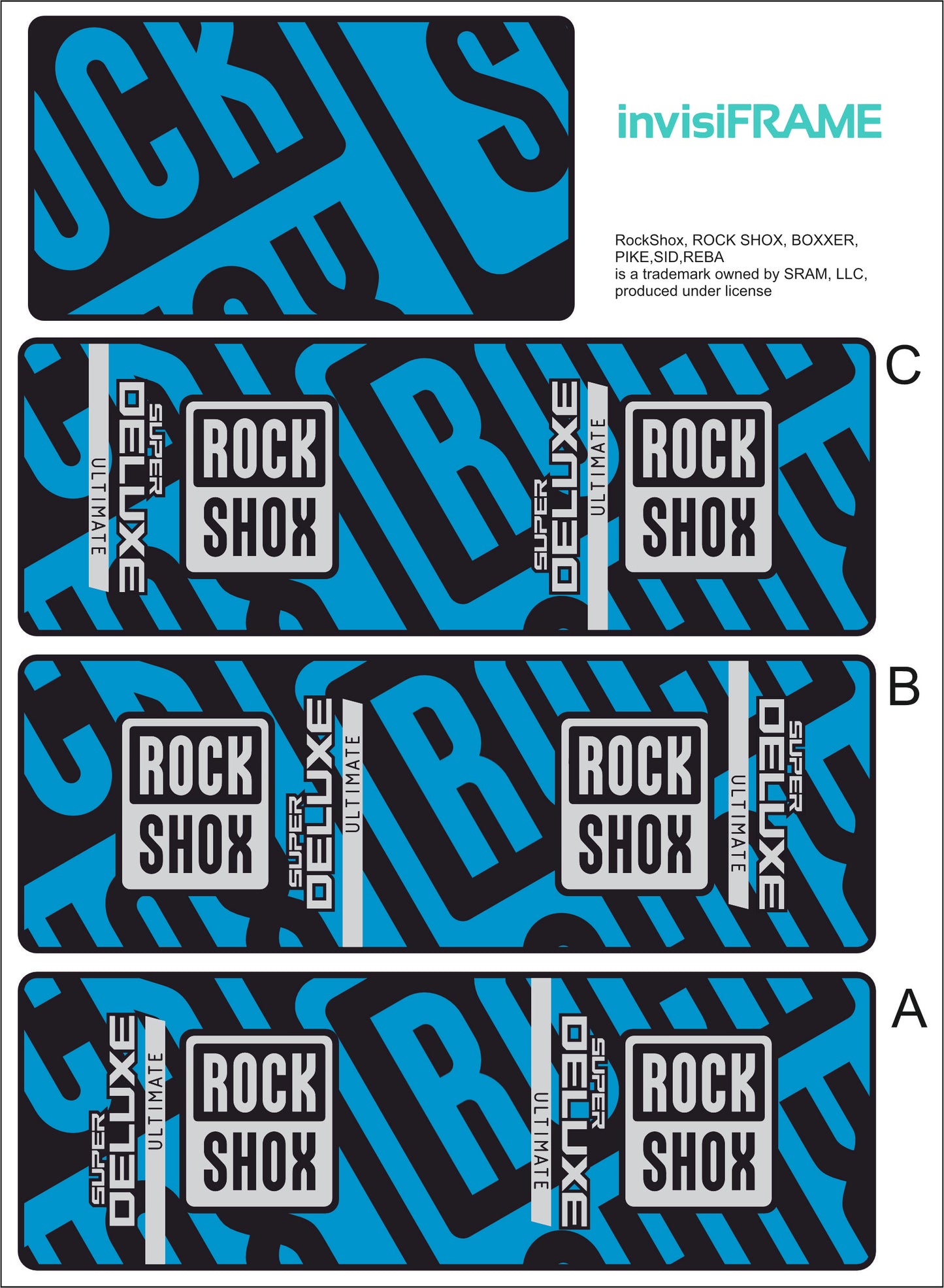 Rock Shox Super Deluxe Ultimate Decals 2025