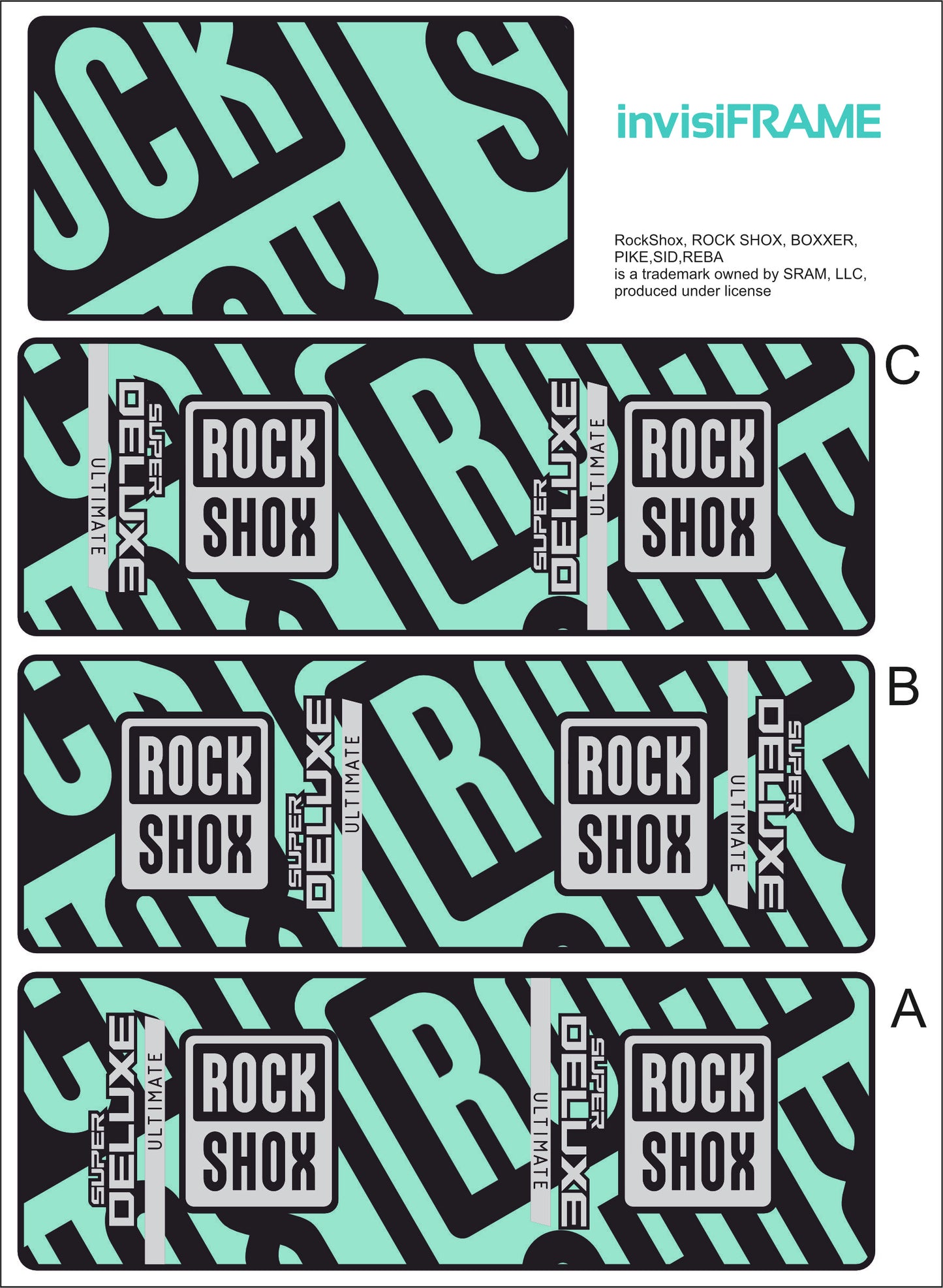 Rock Shox Super Deluxe Ultimate Decals 2025