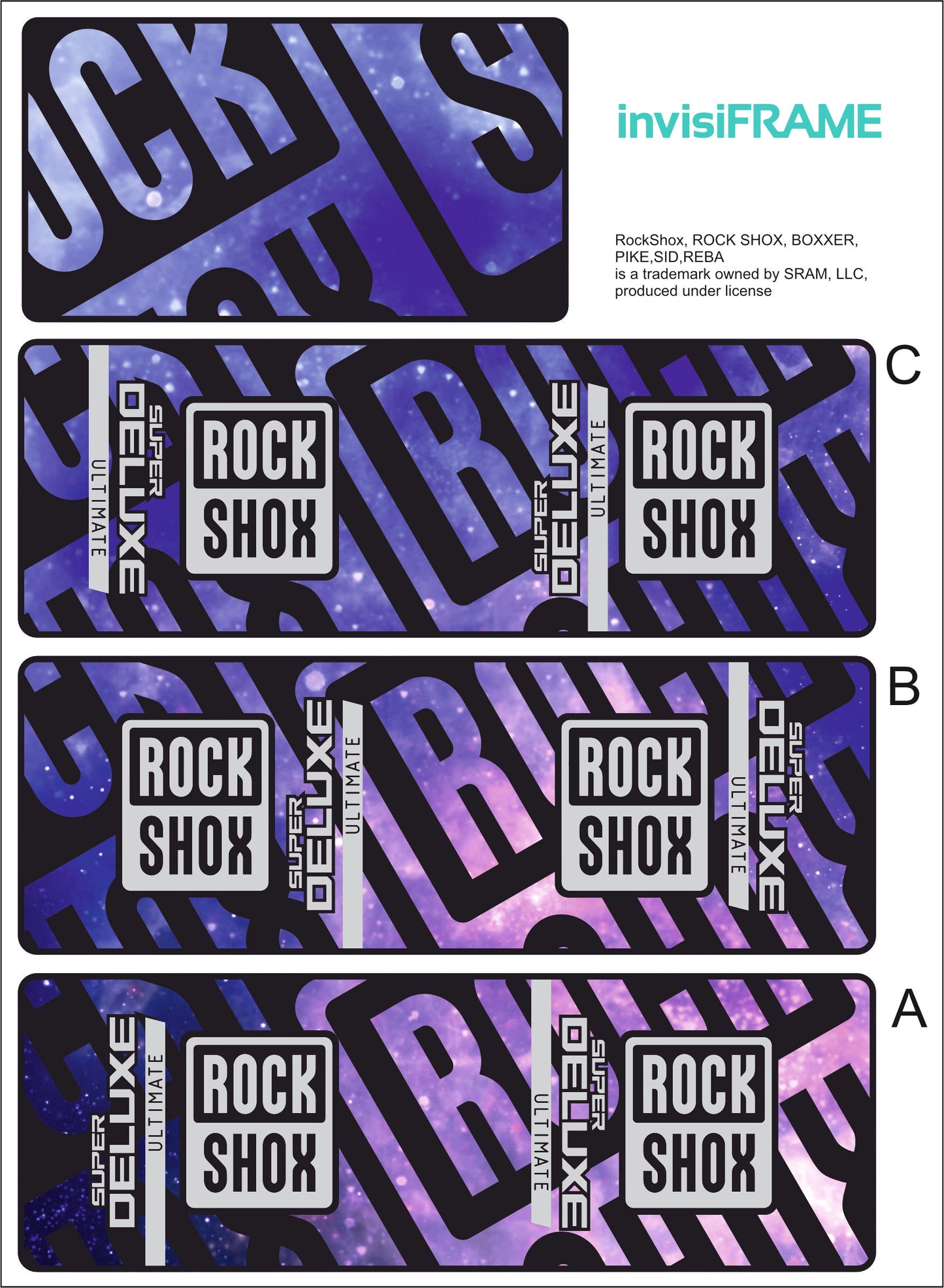 Rock Shox Super Deluxe Ultimate Decals 2025