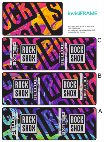 Rock Shox Super Deluxe Ultimate Decals 2025