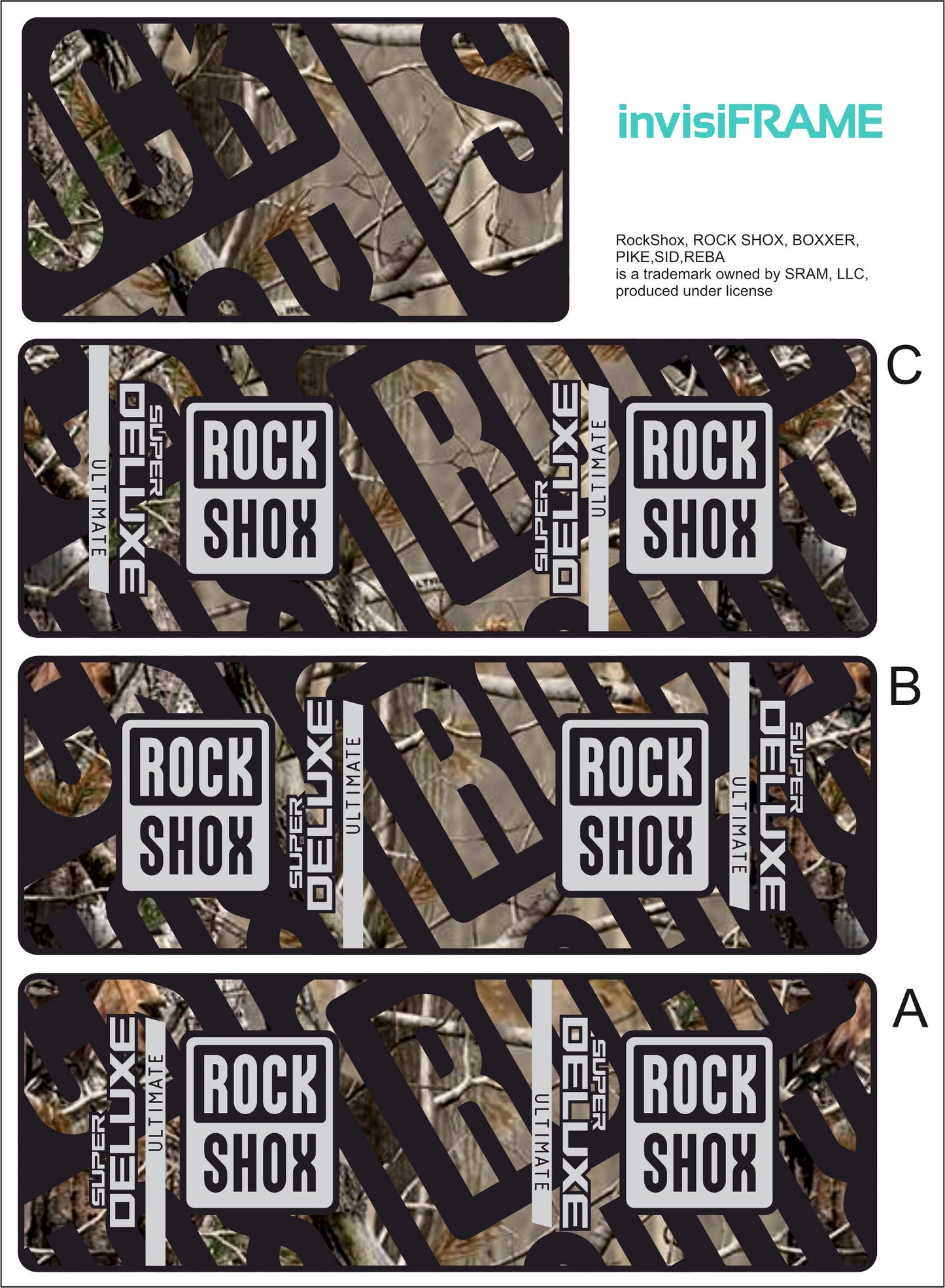 Rock Shox Super Deluxe Ultimate Decals 2025