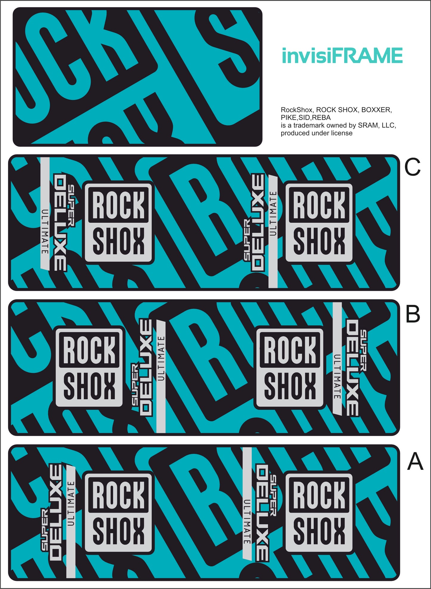 Rock Shox Super Deluxe Ultimate Decals 2025