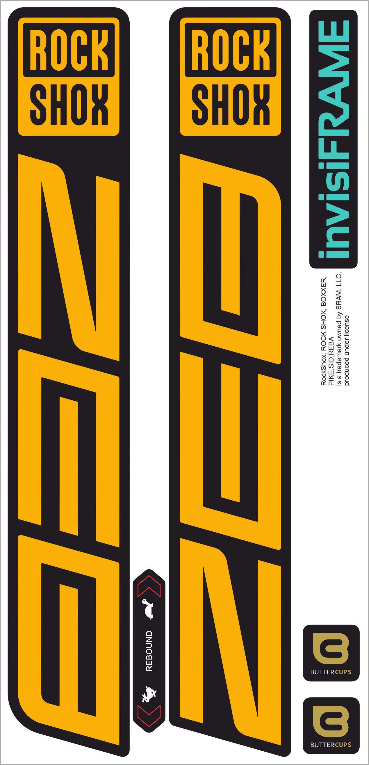 Rock Shox ZEB R 2027 Decals