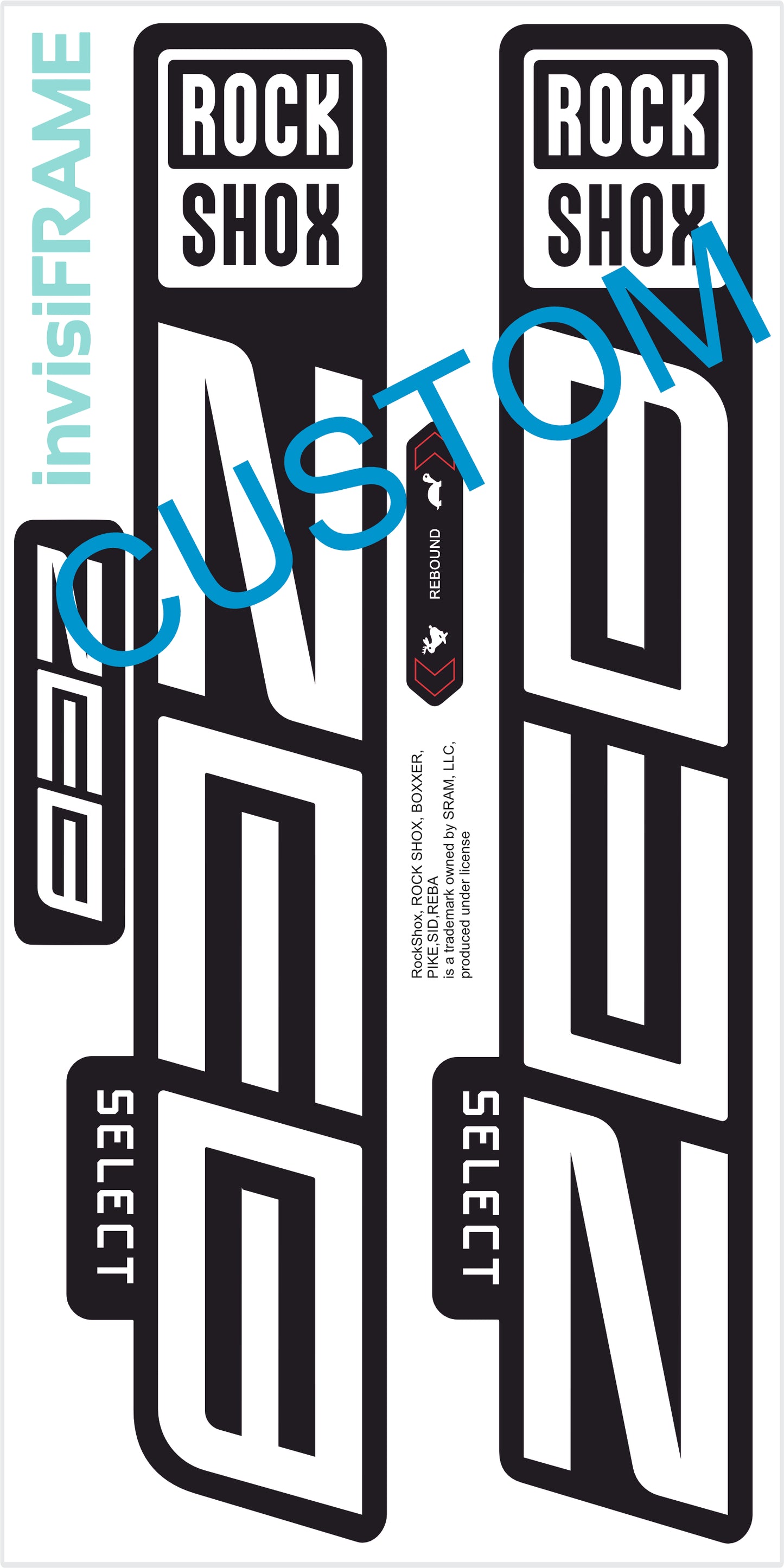 Rock Shox ZEB Select 2023 Decals