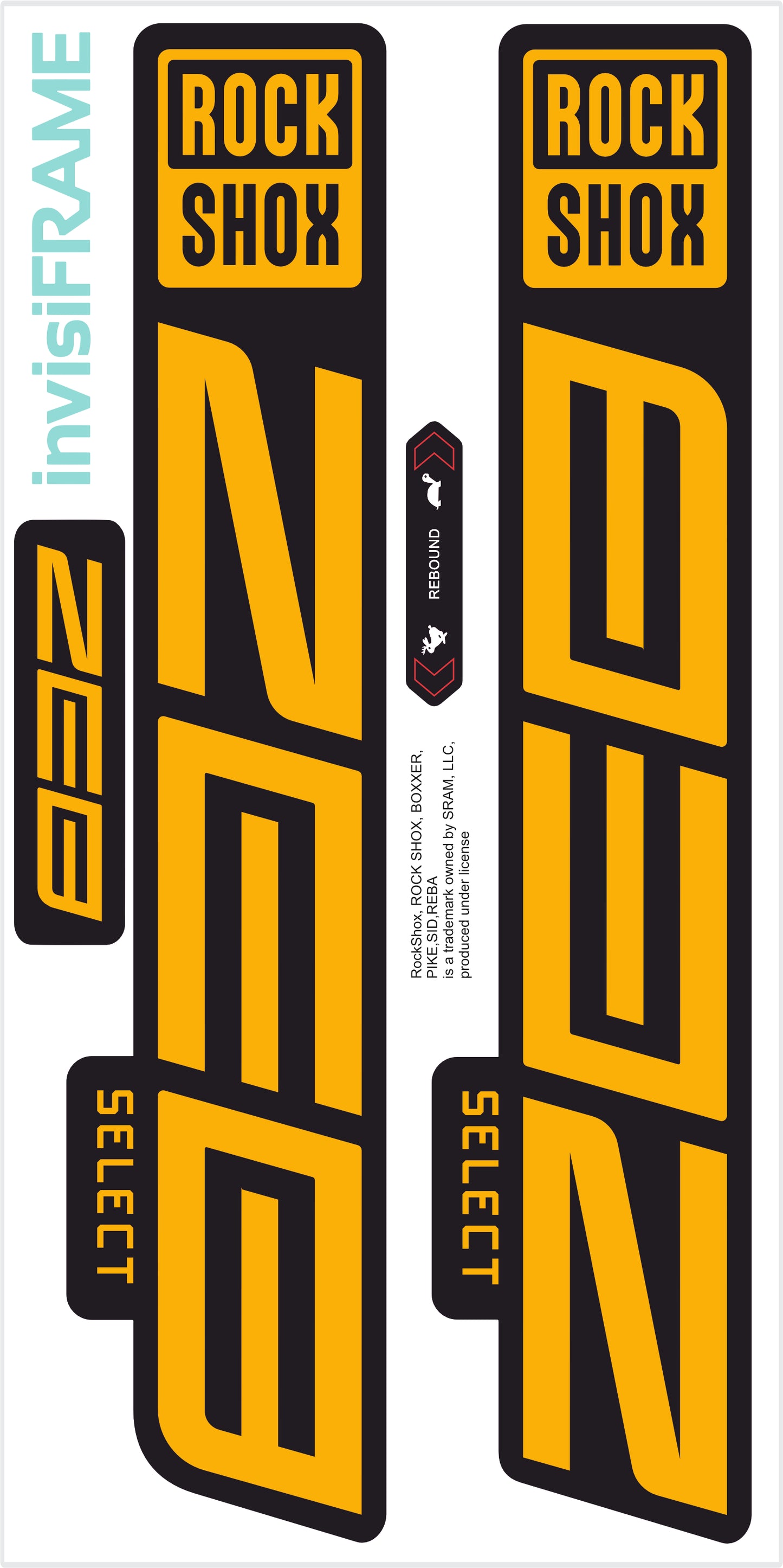 Rock Shox ZEB Select 2023 Decals