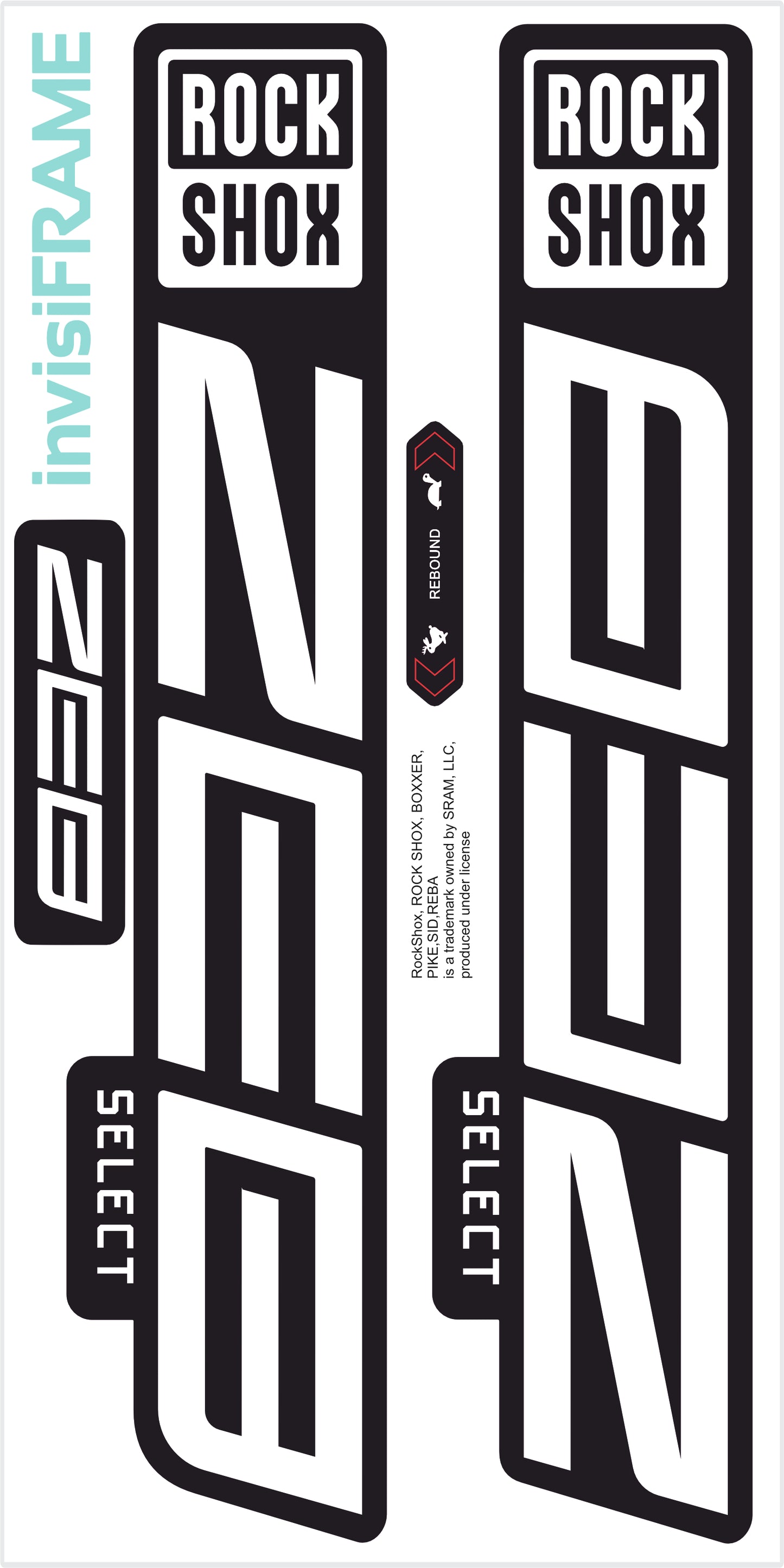 Rock Shox ZEB Select 2023 Decals