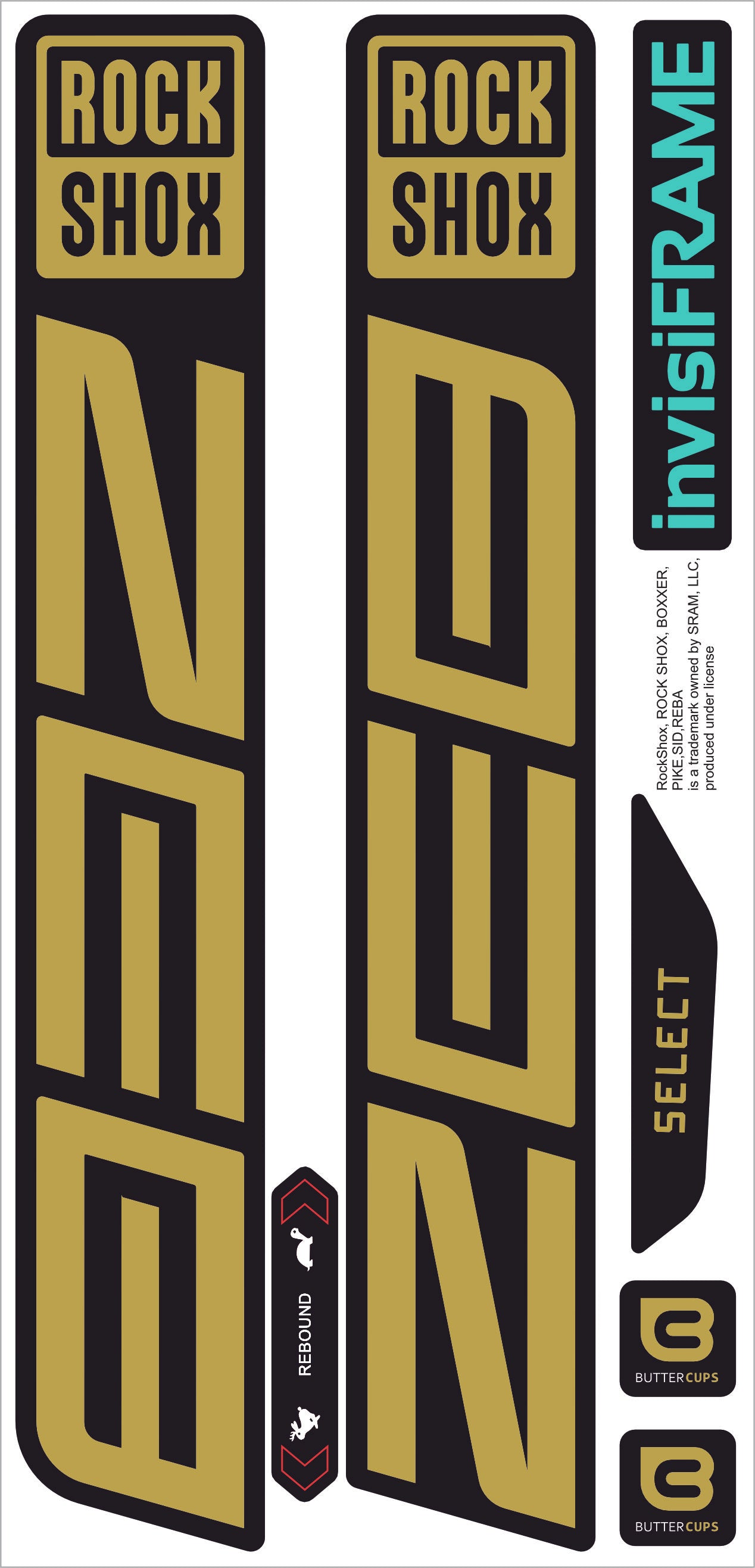 Rock Shox ZEB Select 2027 Decals