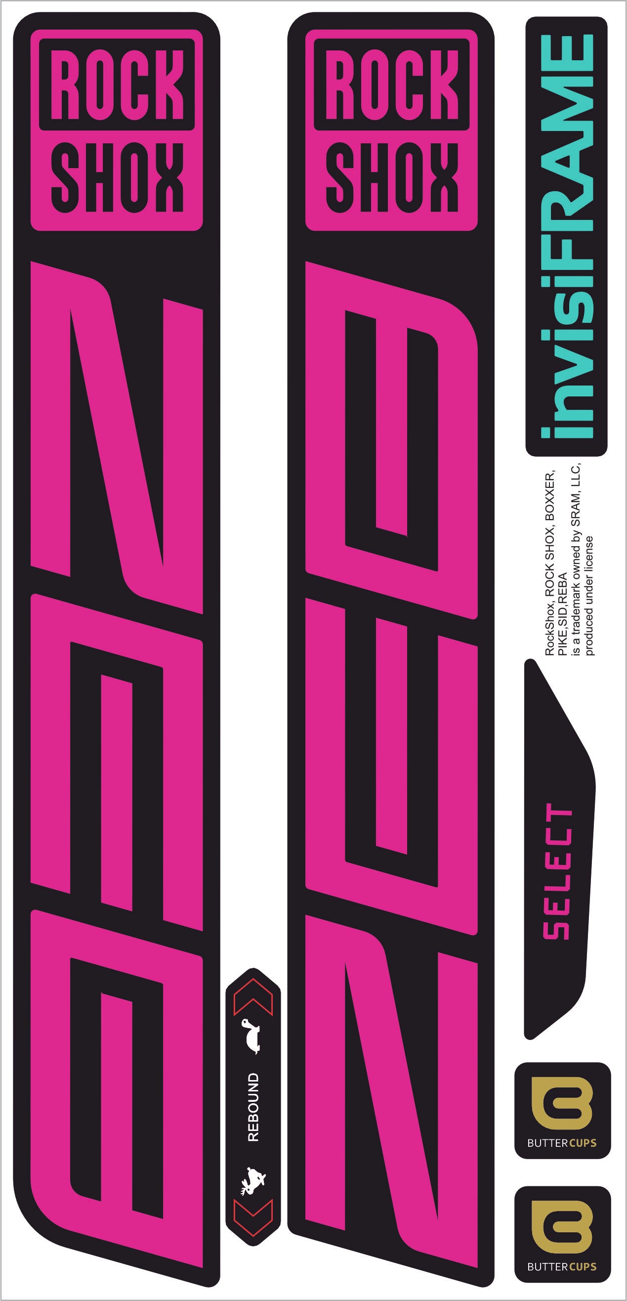Rock Shox ZEB Select 2027 Decals