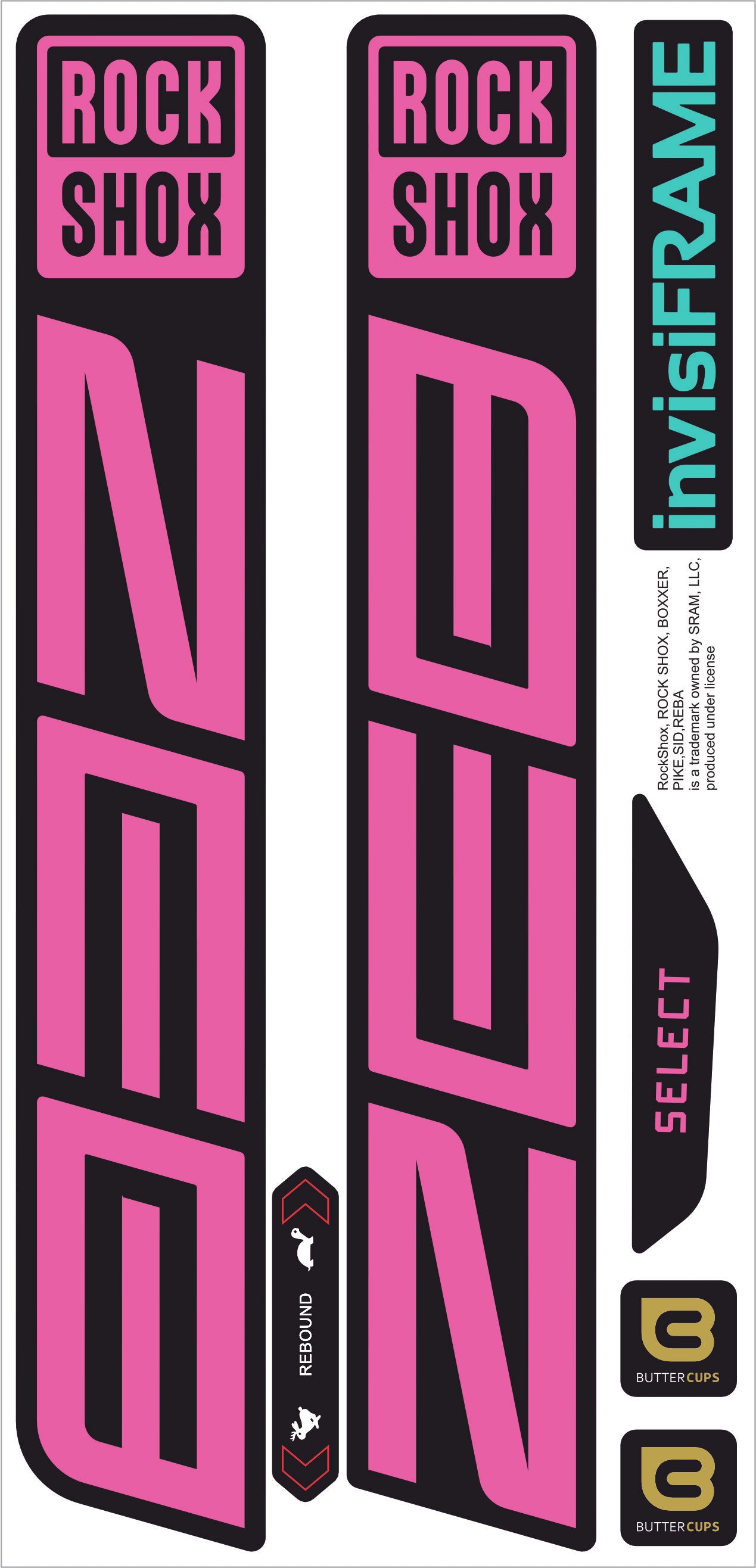 Rock Shox ZEB Select 2027 Decals