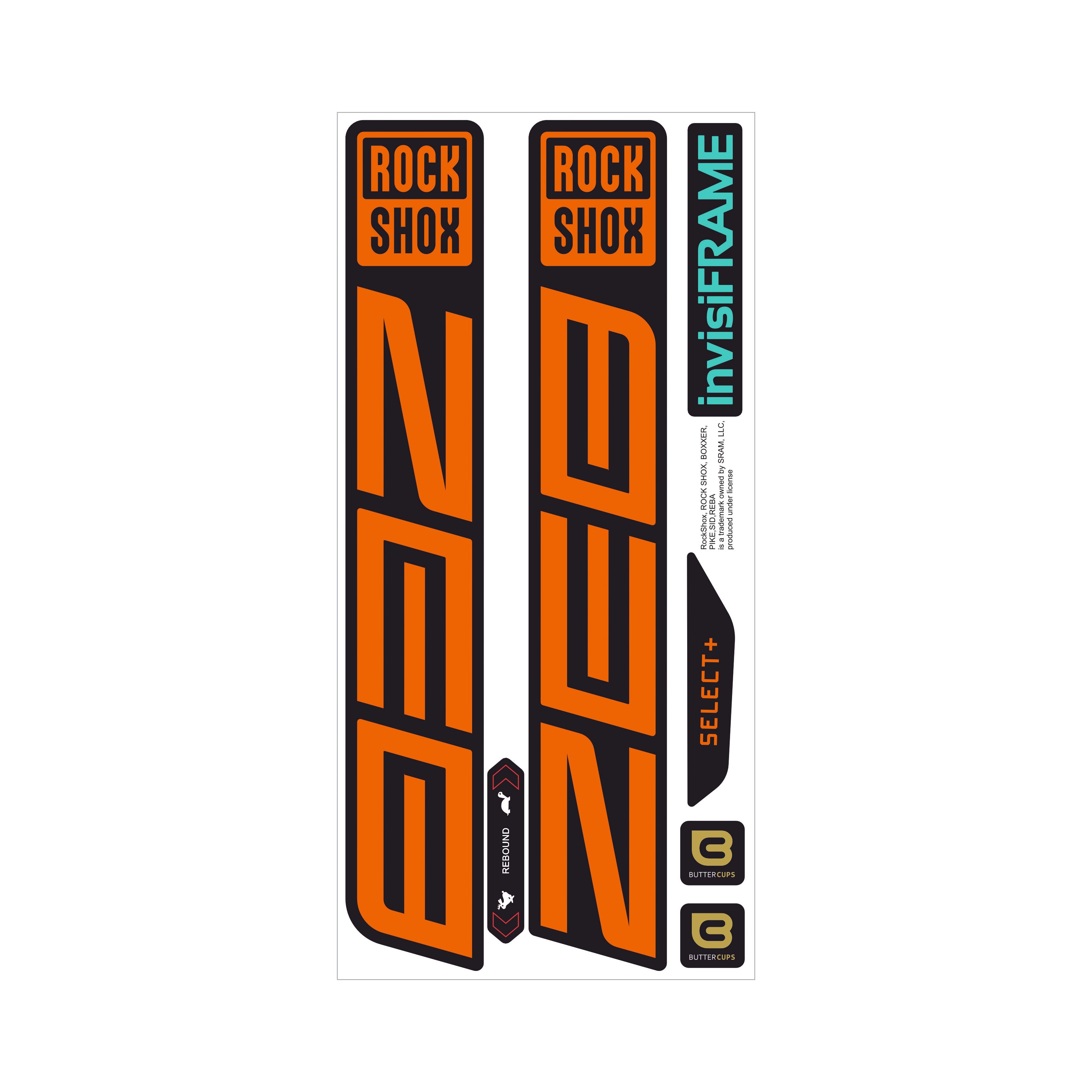 Rockshox zeb select + decals – invisiframe