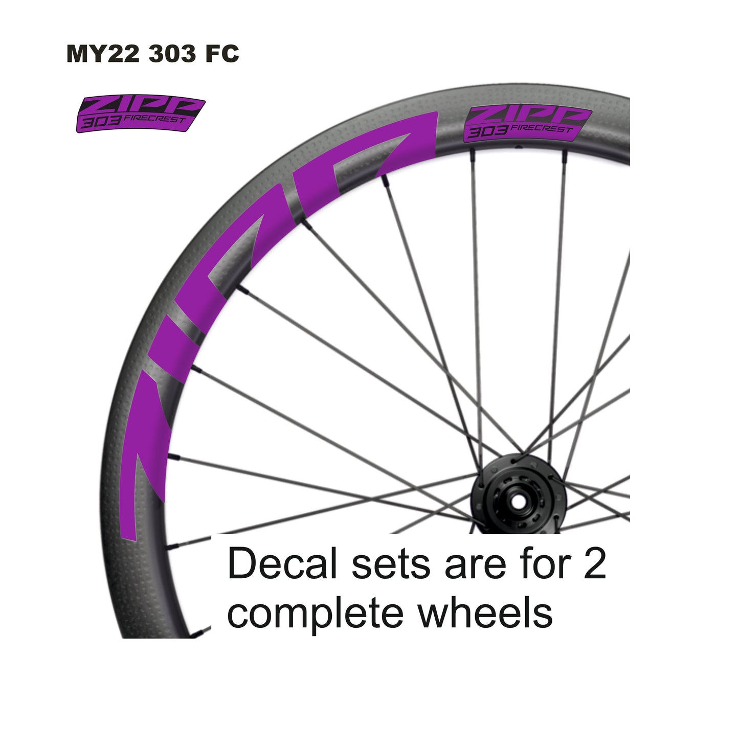 ZIPP 303 FIRECREST 2022 DECALS