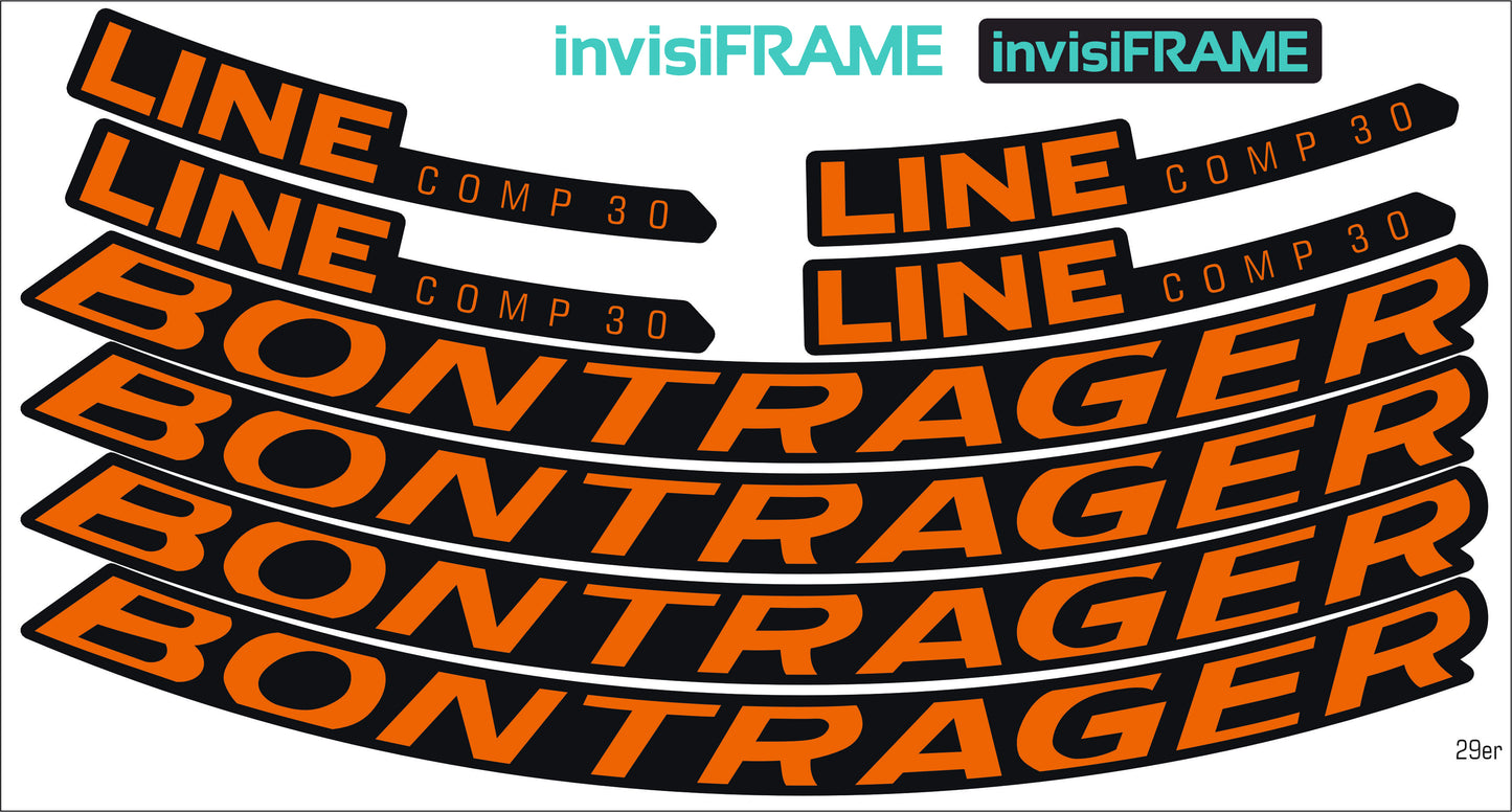 Bontrager Line Comp 30  x 2 Decals