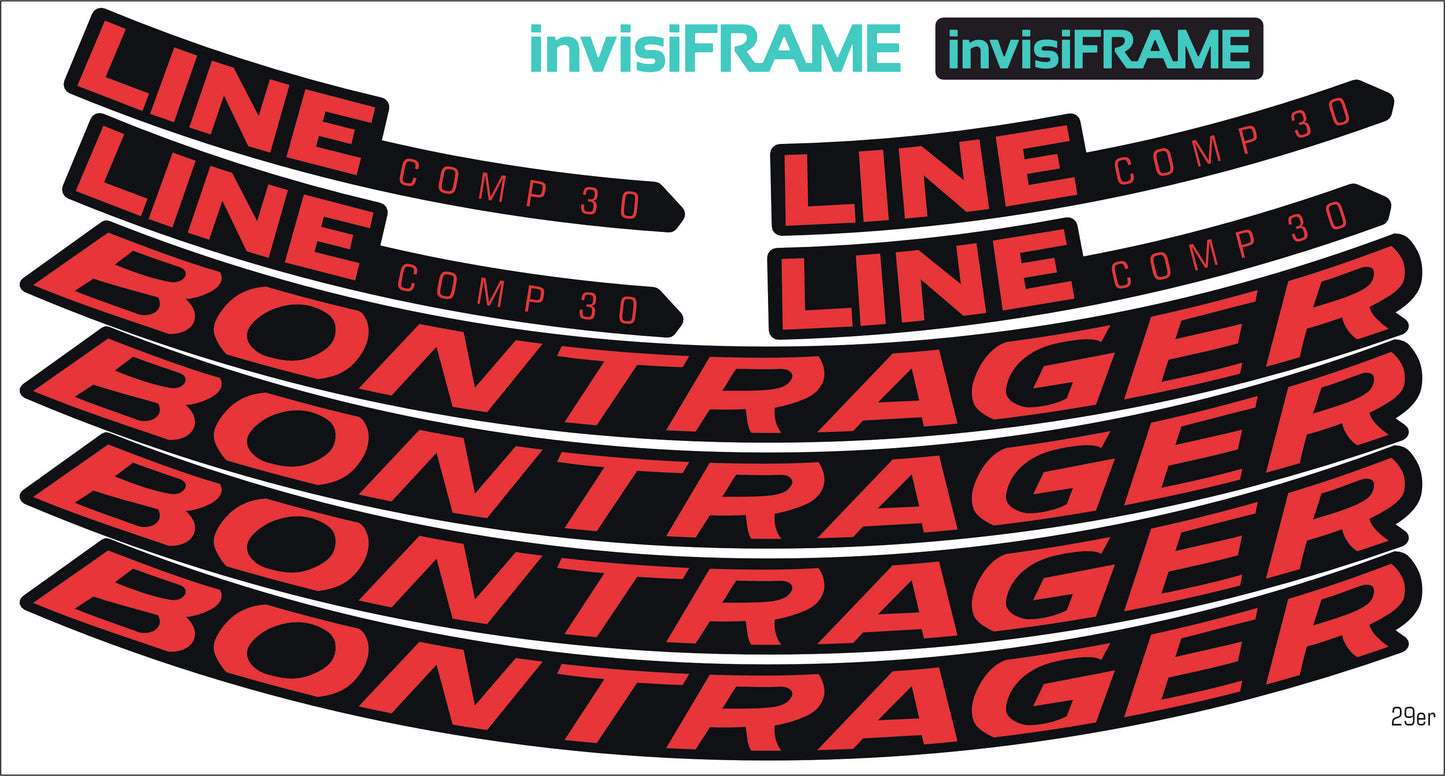 Bontrager Line Comp 30  x 2 Decals