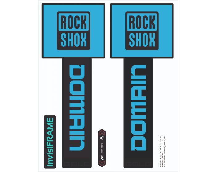 Rock Shox Domain Gold Black 2025 Decals