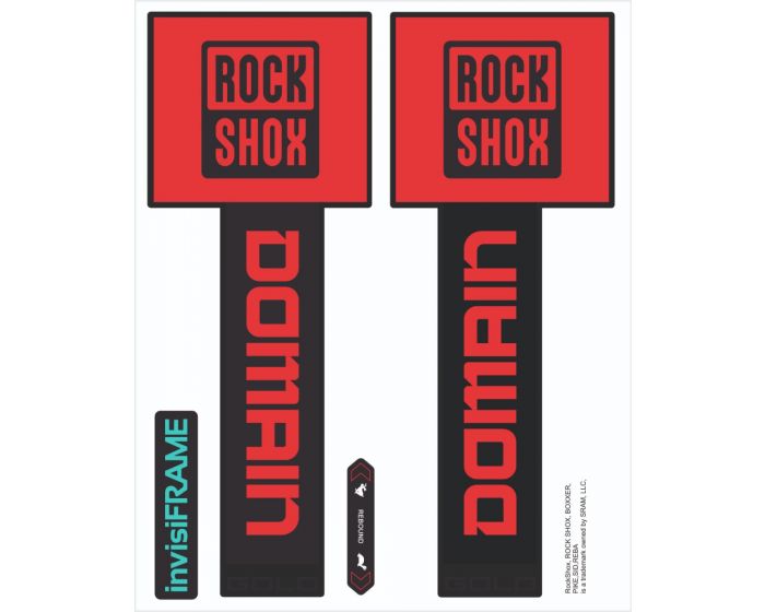 Rock Shox Domain Gold Black 2025 Decals